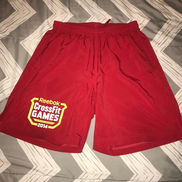 Reebok crossfit games shorts red Clearance